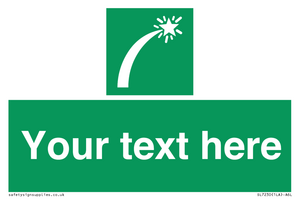 Custom sign safe condition Survival craft distress signal